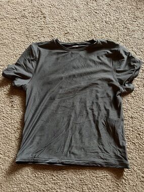 aerie Black Crop Tee